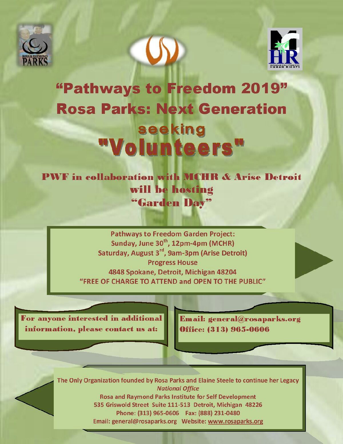 “Pathways to Freedom 2019” Volunteers Needed